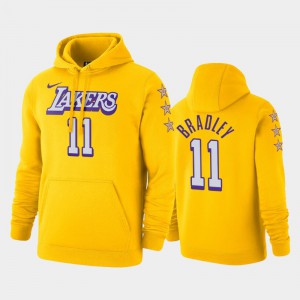 Men's Avery Bradley #11 Pullover Los Angeles Lakers City Gold Hoodie 503702-864
