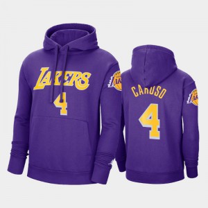 Mens Alex Caruso #4 2020-21 Jordan Brand Purple Los Angeles Lakers Statement Hoodies 269860-409