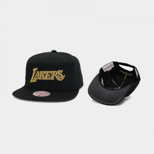Men Los Angeles Lakers Black 2021 Season Snapback True Luck Hat 673870-368