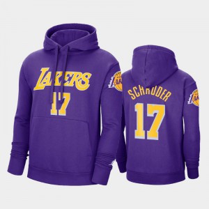 Men Dennis Schroder #17 Los Angeles Lakers Statement Purple 2020-21 Jordan Brand Hoodie 234671-753