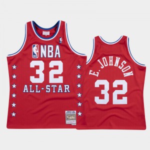 Men Magic Johnson #32 Lakers Red 1988 NBA All-Star Los Angeles Lakers Jersey 247878-993