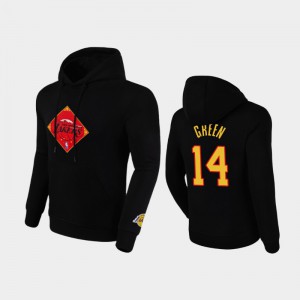 Men Danny Green #14 Pullover 2020 Chinese New Year Black Los Angeles Lakers Hoodie 519586-237