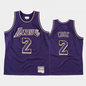 Men Quinn Cook #2 Los Angeles Lakers Hardwood Classics 2020 Chinese New Year Purple Jerseys 224383-748