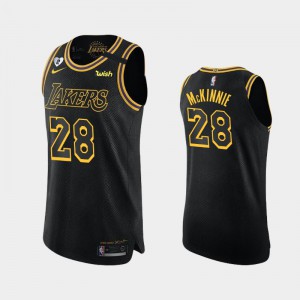Men's Alfonzo McKinnie Black City Los Angeles Lakers Honor Kobe and Gianna Authentic Jersey 346635-674