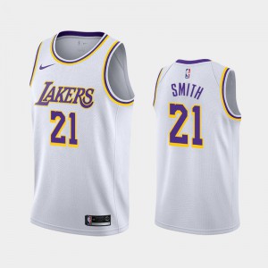 Men J.R. Smith Los Angeles Lakers Association White 2019-20 Jersey 604130-338