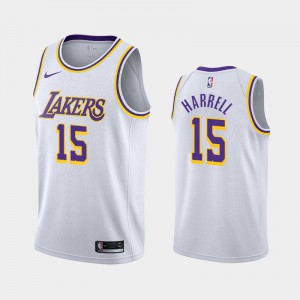 Men Montrezl Harrell #15 Los Angeles Lakers Association 2020-21 White Jersey 448435-993