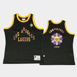 Mens Takashi Murakami X ComplexCon Los Angeles Lakers Mutated Flower Black Jerseys 376512-845