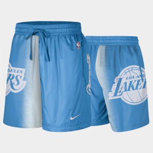 Men's Los Angeles Lakers Men 2020-21 Edition Courtside Oversized logo Basketball City Blue Shorts 468932-482