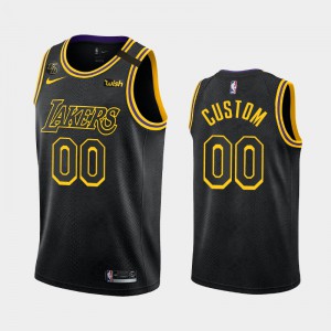 Mens Los Angeles Lakers Men Custom City Mamba Orlando Playoffs Lakers Kobe Edition Black Jersey 836636-363