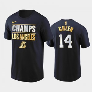 Mens Danny Green #14 2020 Western Finals Champs Golden Limited Navy 2020 Conference Finals Los Angeles Lakers T-Shirts 745032-130