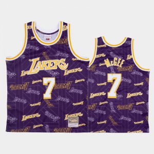 Mens JaVale McGee #7 Tear Up Pack Los Angeles Lakers Purple Hardwood Classics Jersey 293979-822