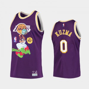 Mens Kyle Kuzma #0 Diamond Supply Co. x Space Jam x NBA Purple Los Angeles Lakers Limited Jersey 998165-500
