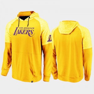 Mens Los Angeles Lakers Made To Move Space Dye Raglan Pullover Gold Hoodie 541486-424