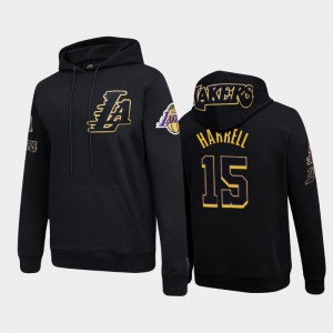 Men Montrezl Harrell #15 Los Angeles Lakers Chenille Pullover Pro Standard Black Hoodies 156682-153