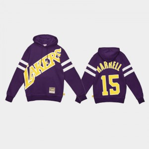 Mens Montrezl Harrell #15 Big Face Los Angeles Lakers Purple 2.0 Fleece Hoodie 877814-213