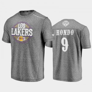Men's Rajon Rondo Noches Ene-Be-A Los Angeles Lakers Heathered Gray 2020 Latin Nights T-Shirt 462561-366