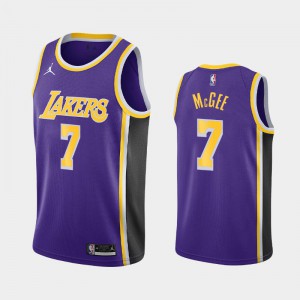 Mens JaVale McGee #7 Statement Purple 2020-21 Los Angeles Lakers Jersey 959527-210