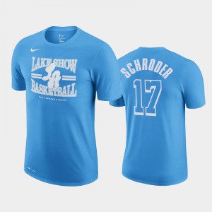 Mens Dennis Schroder #17 Men 2020-21 Edition Story Los Angeles Lakers City Blue T-Shirts 585616-417