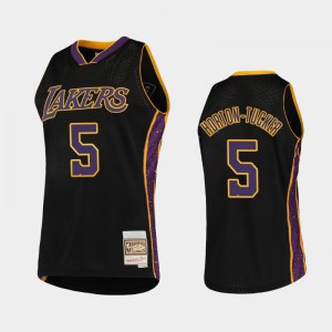 Men's Talen Horton-Tucker #5 Rings Black Los Angeles Lakers Collection Hardwood Classics Jerseys 544020-293