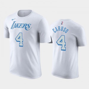 Men Alex Caruso #4 Los Angeles Lakers City 2020-21 White T-Shirts 207995-729