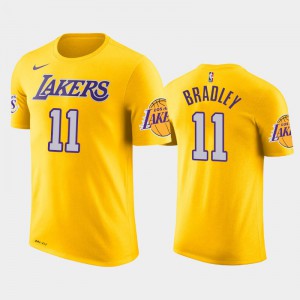 Men's Avery Bradley #11 Los Angeles Lakers Icon Gold T-Shirts 187808-750