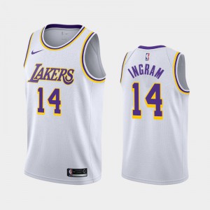 Mens Brandon Ingram #14 Los Angeles Lakers Association White 2018-19 Jerseys 859750-665