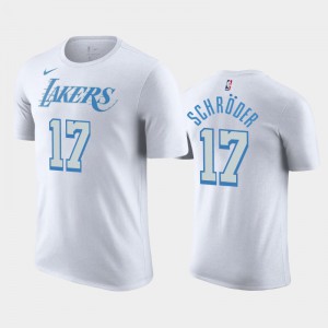 Mens Dennis Schroder #17 Los Angeles Lakers White City 2020-21 T-Shirt 512248-798