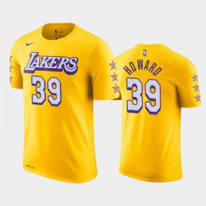 Men's Dwight Howard #39 Los Angeles Lakers Gold 2019-20 City T-Shirt 226978-572