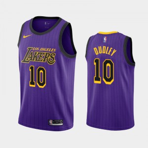 Mens Jared Dudley #10 2019-20 City Purple Los Angeles Lakers Jersey 776863-656