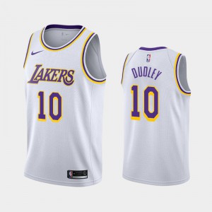 Men's Jared Dudley #10 Los Angeles Lakers Association White 2019 season Jersey 798540-297