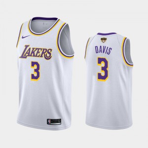 Men Anthony Davis #3 2020 NBA Finals Bound White Los Angeles Lakers Association Jersey 375699-512