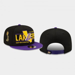 Men's 2020 NBA Finals Champions Los Angeles Lakers Black 2020 NBA Finals Champs State 9FIFTY Snapback Hat 776639-883