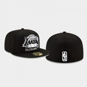 Men 2020 NBA Finals Champions Black Los Angeles Lakers 2020 NBA Finals Multi Champs Trophy 59FIFTY Fitted Hats 913441-623