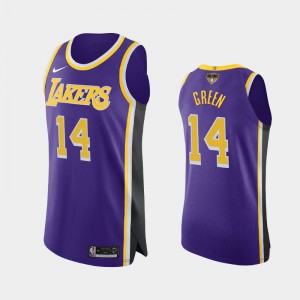 Mens Danny Green #14 2020 NBA Finals Bound Purple Statement Authentic Los Angeles Lakers Jersey 140145-418