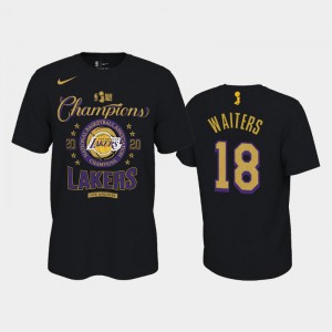 Men Dion Waiters #18 Locker Room 2020 NBA Finals Champions Los Angeles Lakers Black T-Shirt 642222-676