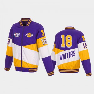 Men's Dion Waiters #18 Purple Gold 2020 NBA Finals Champions Ripstop Full-Zip Los Angeles Lakers Jackets 419892-937
