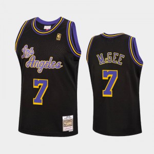 Men JaVale McGee #7 Hardwood Classics Black Los Angeles Lakers Reload Jersey 734131-987