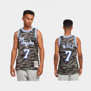 Men's JaVale McGee #7 Green Limited Los Angeles Lakers Tiger Camo Jerseys 893276-657