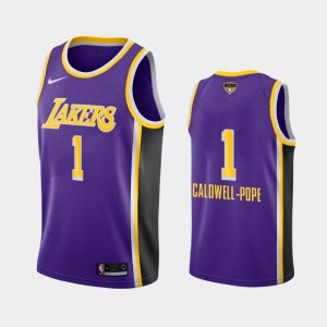 Mens Kentavious Caldwell-Pope #1 Purple 2020 NBA Finals Bound Social Justice Statement Los Angeles Lakers Jerseys 976715-174