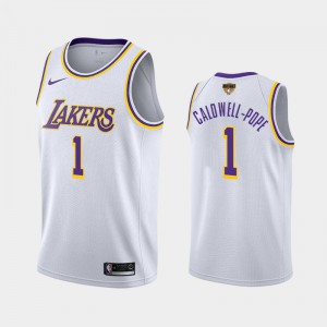 Mens Kentavious Caldwell-Pope #1 Association 2020 NBA Finals Bound White Los Angeles Lakers Jersey 335343-283