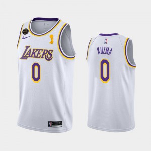 Men Kyle Kuzma #0 Los Angeles Lakers Association 2020 NBA Finals Champions White Jersey 457464-776