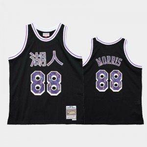 Men Markieff Morris #88 Los Angeles Lakers 1996-97 OX Black Lunar New Year Jersey 456285-715