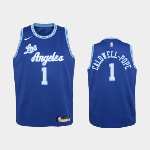Youth Kentavious Caldwell-Pope #1 Blue 2020-21 Hardwood Classics Los Angeles Lakers Jersey 678664-402